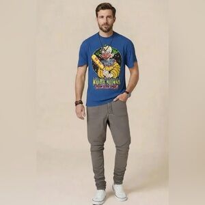 Lucky Brand 410 Athletic Slim Fit Pants Grey Stretch 38x32